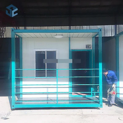 Customized Workshop Alte 40hq Hold 16 Units Toilet External Waste Pipe Container House
